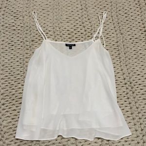 TopShop white tank top size 8